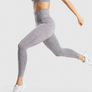Gymshark Vital rise leggings size small grey marl